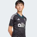 Charlotte FC adidas Youth 2025 Fortress Kit Replica Jersey - Black