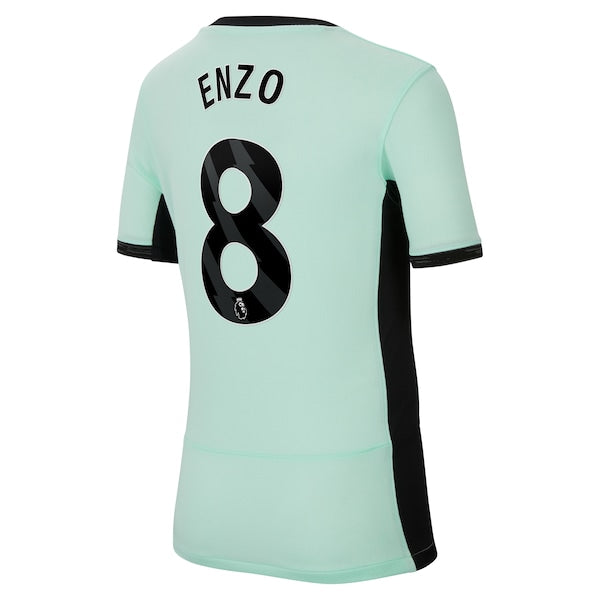 Enzo Fernández Chelsea Nike Youth 2023/24 Third Stadium Replica Player Jersey - Mint