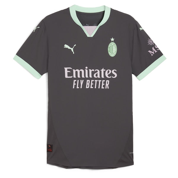 Christian Pulisic AC Milan Puma 2024/25 Third Authentic Player Jersey - Charcoal