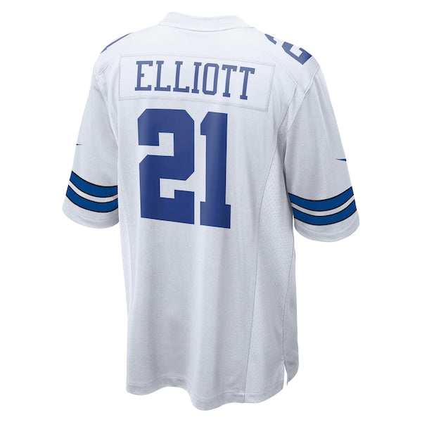 Ezekiel Elliott Dallas Cowboys Nike Team Game Jersey - White/Navy