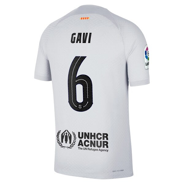 Gavi Barcelona Nike 2022/23 Third Vapor Match Authentic Player Jersey - Gray