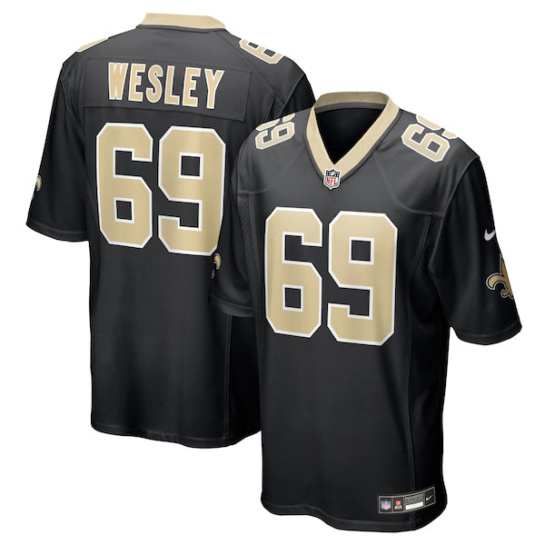 Barry Wesley New Orleans Saints Nike Team Game Jersey -  Black