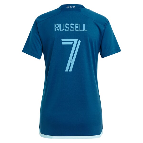 Johnny Russell Sporting Kansas City adidas Women's 2024 Diamonds Our Forever Replica Player Jersey – Navy