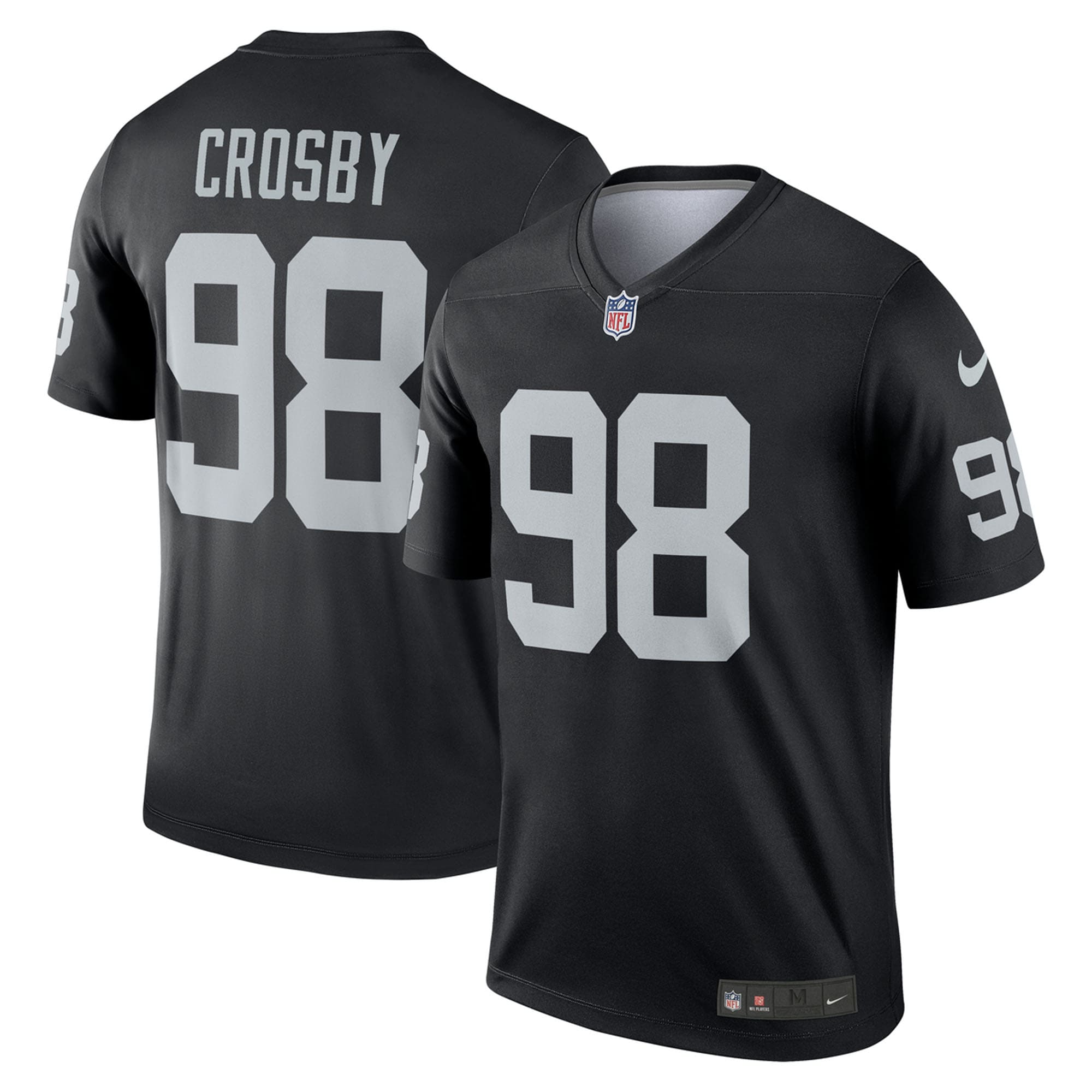 Maxx Crosby Las Vegas Raiders Nike Alternate Legend Jersey - White/Black