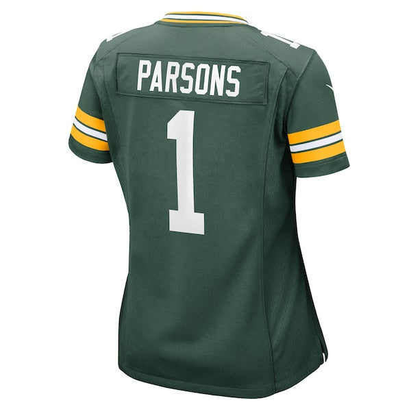 Women's Green Bay Packers Micah Parsons Nike Green Game Player Jersey