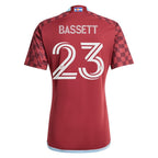 Cole Bassett Colorado Rapids adidas 2024 One Flag Kit Replica Player Jersey - Burgundy