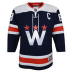 Alexander Ovechkin Washington Capitals Youth 2020/21 Alternate Premier Player Jersey - Navy/Red