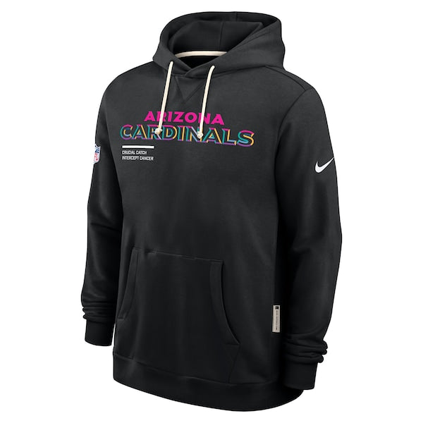 Arizona Cardinals Nike 2025 NFL Crucial Catch Sideline Standard Issue Dri-FIT Hoodie - Black