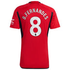 Bruno Fernandes Manchester United adidas 2023/24 Home Replica Player Jersey - Red/Green