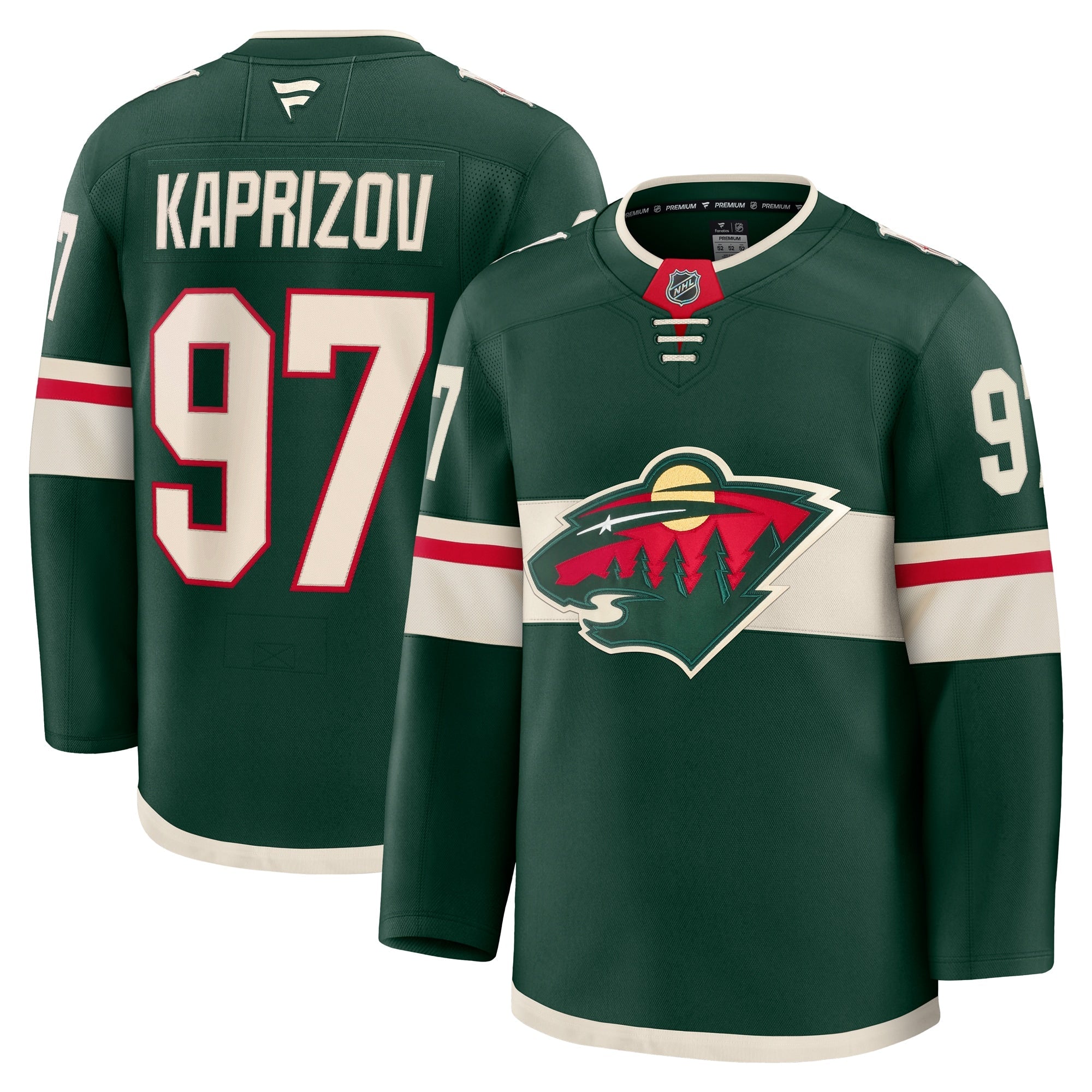 Kirill Kaprizov Minnesota Wild  Away Premium Jersey - White/Green