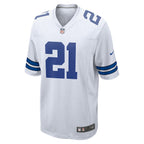 Ezekiel Elliott Dallas Cowboys Nike Team Game Jersey - White/Navy