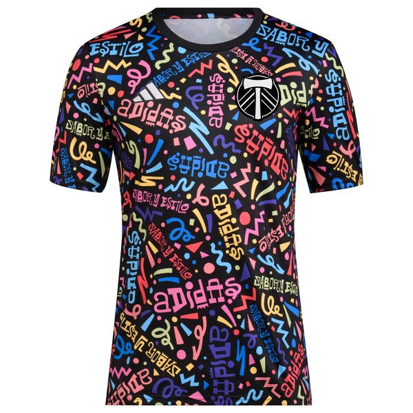 Portland Timbers adidas 2024 Hispanic Heritage Pre-Match Top - Black