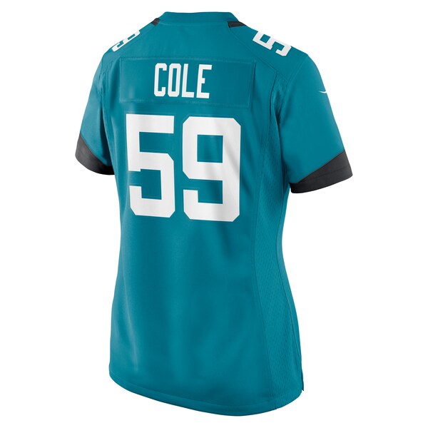 Myles Cole Jacksonville Jaguars Nike Women's  Game Jersey -  Teal