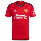 Christian Eriksen Manchester United adidas 2023/24 Home Replica Player Jersey - Red/Green