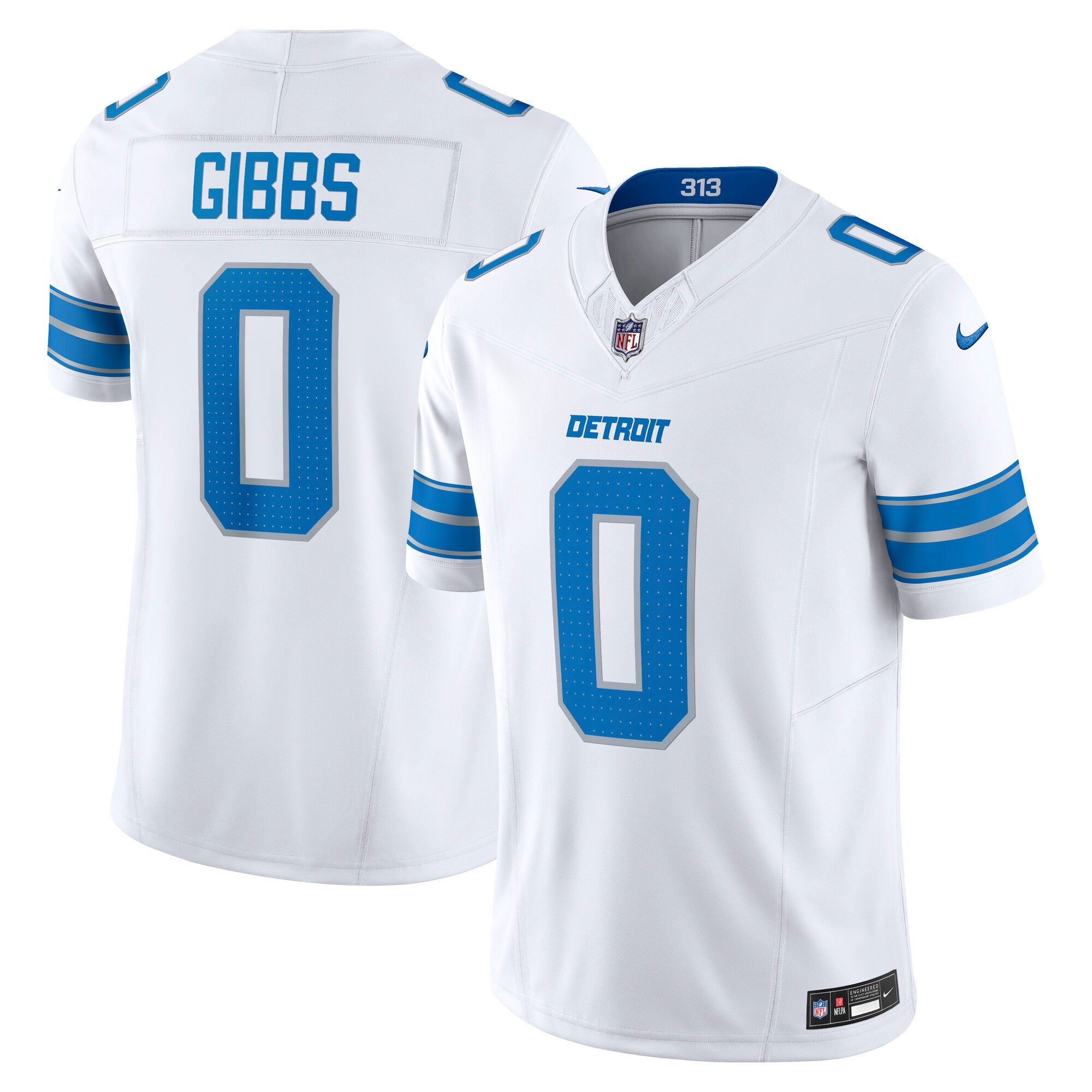 Jahmyr Gibbs Detroit Lions Nike Vapor F.U.S.E. Limited Jersey - Blue/Black/White