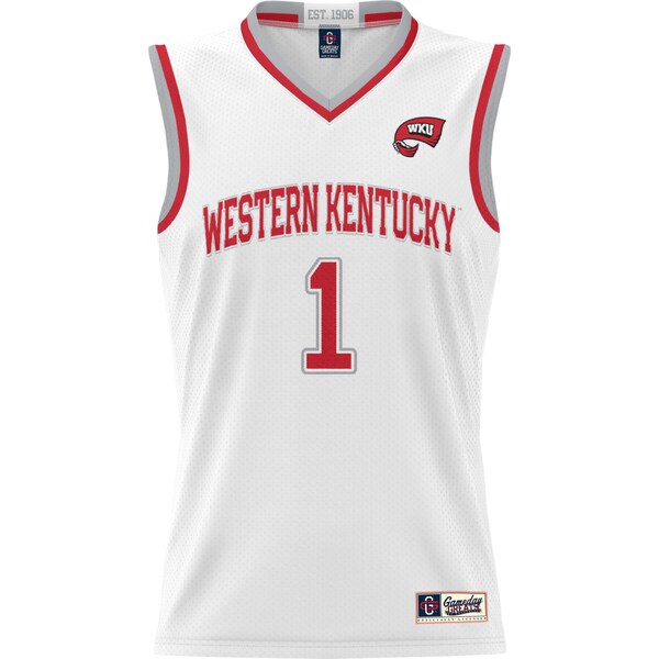 #1 Western Kentucky Hilltoppers GameDay Greats Youth Lightweight Basketball Jersey - White/Red/Black