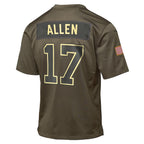 Josh Allen Buffalo Bills Nike Youth 2025 Salute to Service Game Jersey - Olive