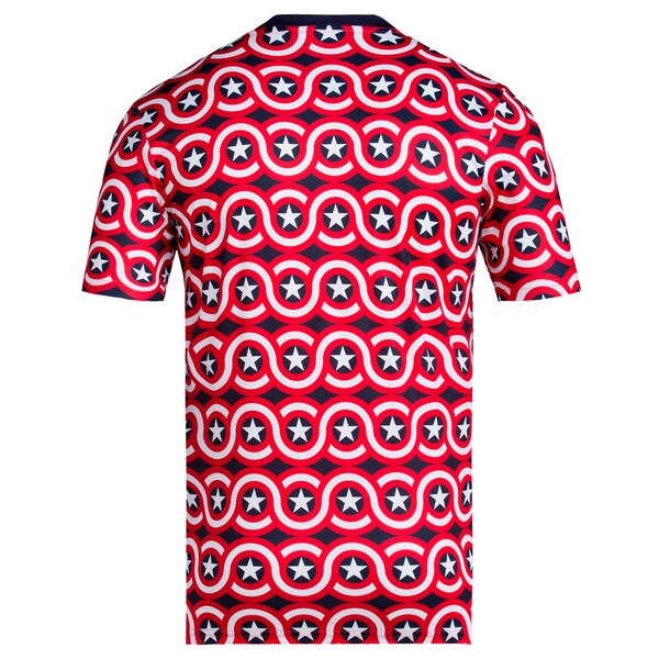New York City FC adidas 2024 Americana x Captain America Pre-Match Top - Red