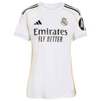 Kylian Mbappé Los Merengues adidas Women's 2025/26 Home Replica Player Jersey - White/Blue