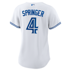 George Springer Toronto Blue Jays Nike Women's 2025 World Series Home Replica Player Jersey - White
