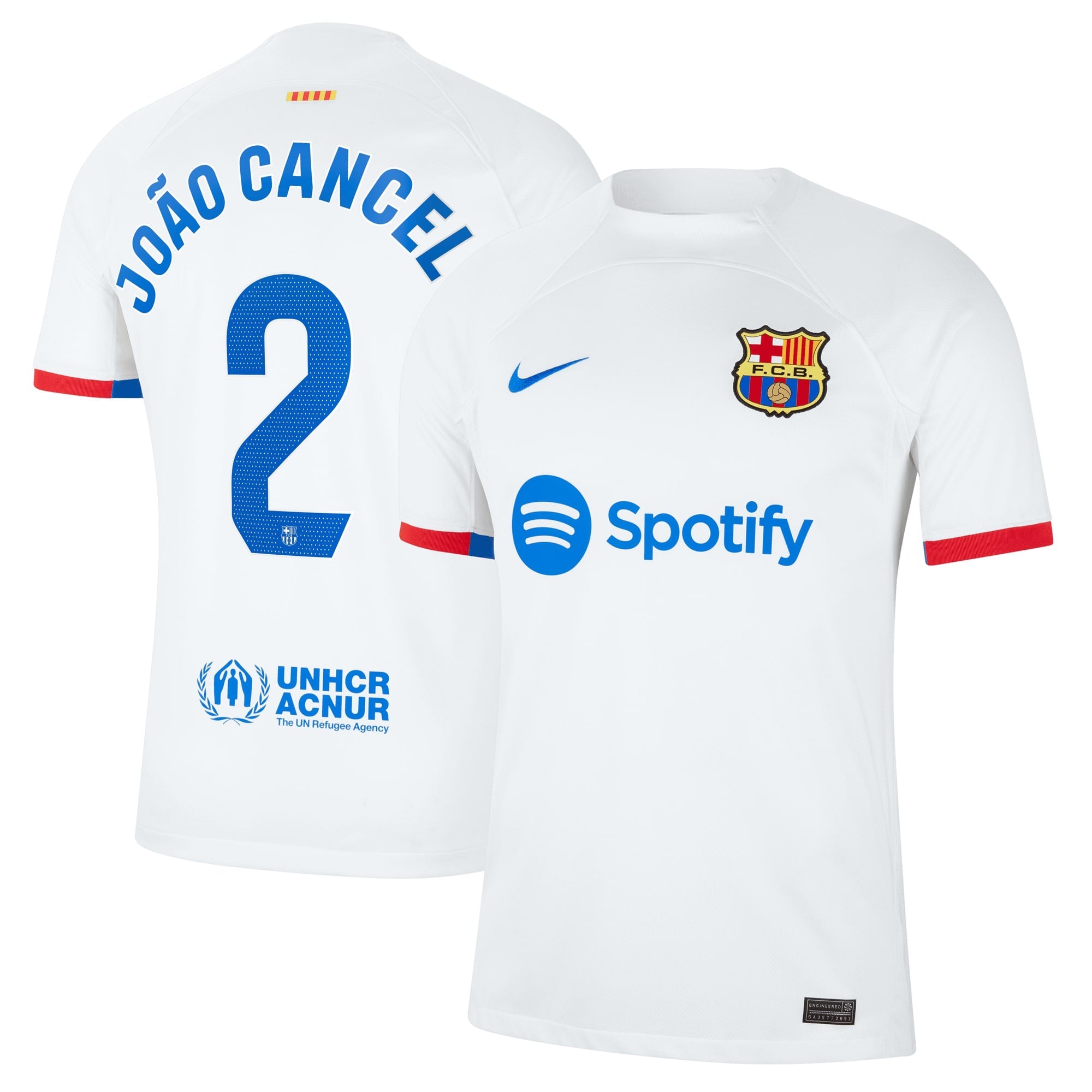Joao Cancelo Barcelona Nike 2023/24 Third Replica Jersey - Aqua/Royal/White