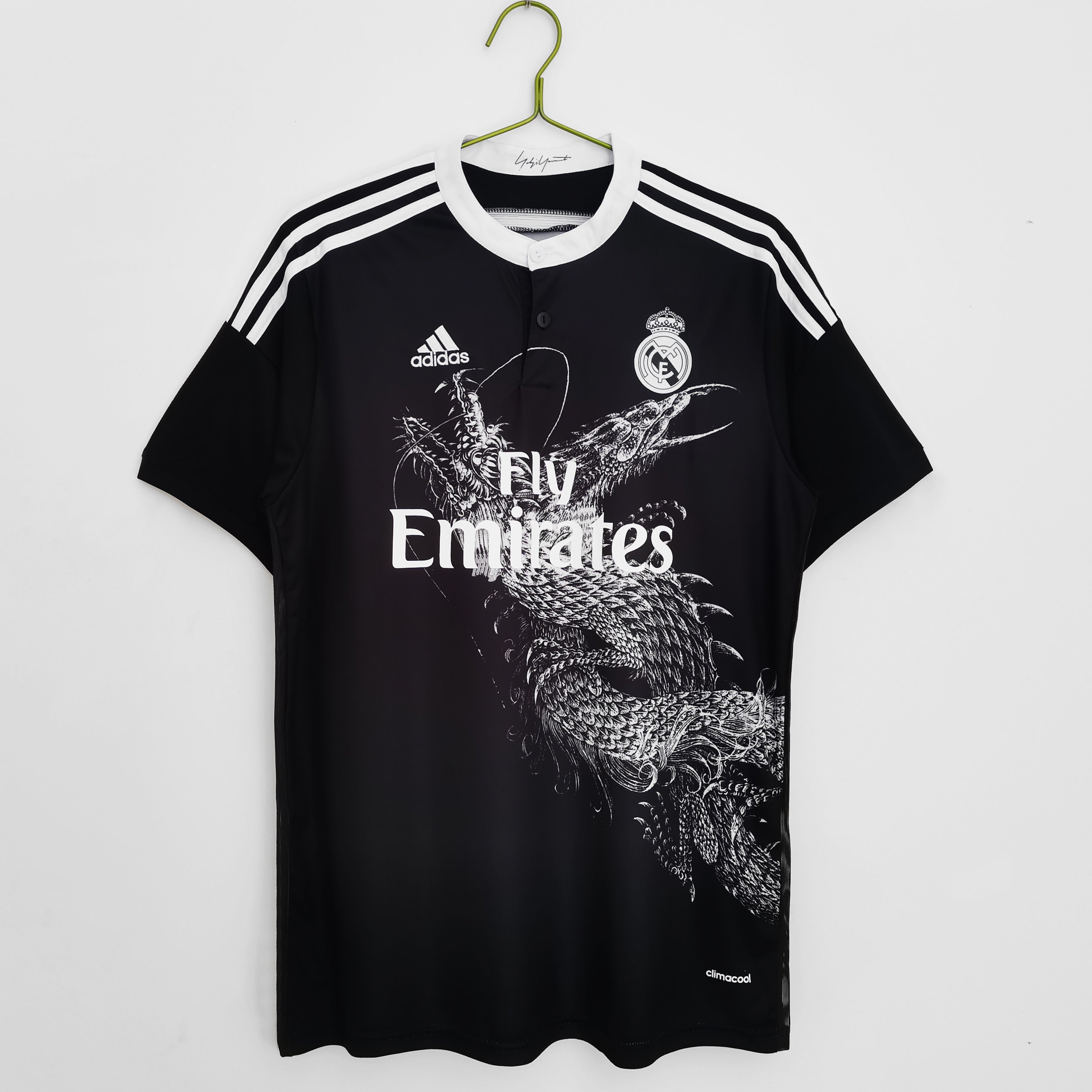 Cristiano Ronald Los Merengues 2014-15 Second Away Vintage Jersey - Black Dragon