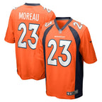 Fabian Moreau Denver Broncos Nike Team Game Jersey -  Orange