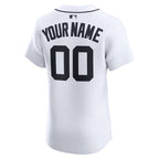 Detroit Tigers Nike Home Elite Custom Jersey - White