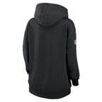 Philadelphia Eagles Nike Women's 2024 NFL Crucial Catch Club Pullover Hoodie - Black