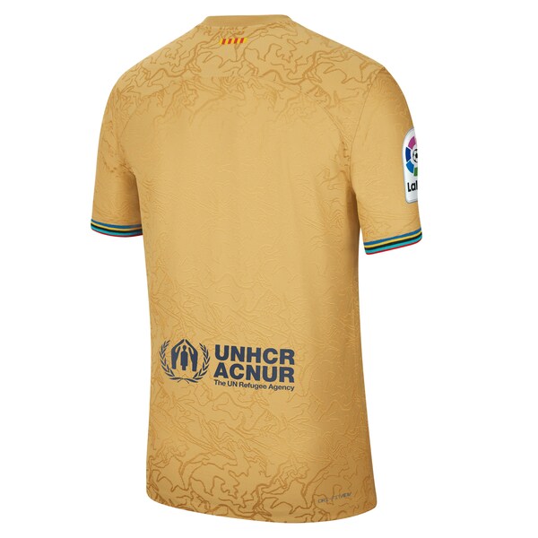 Barcelona Nike 2022/23 Away Authentic Blank Jersey - Yellow