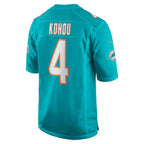 Kader Kohou Miami Dolphins Nike Game Player Jersey - Aqua