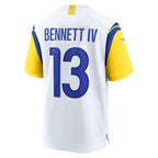 Stetson Bennett Los Angeles Rams Nike  Game Jersey - White/Royal