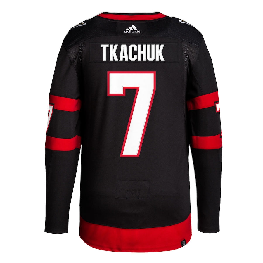 Brady Tkachuk Ottawa Senators adidas Home Authentic Pro Player - Jersey - Black