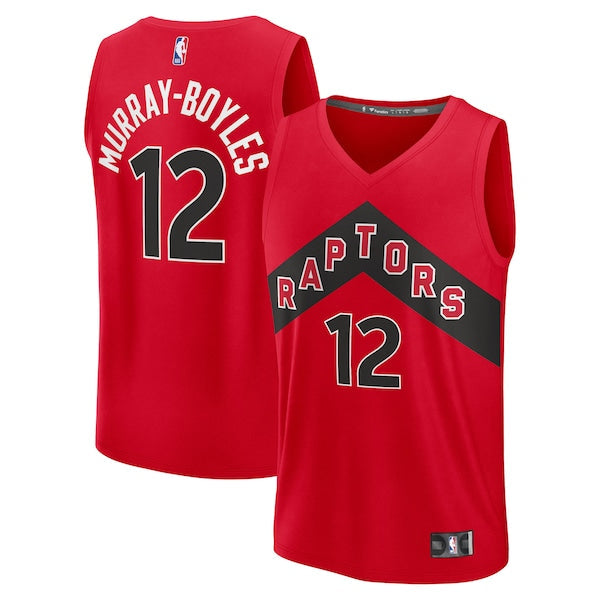 Collin Murray-Boyles Toronto Raptors  Youth 2025 NBA Draft First Round Pick Fast Break Replica Jersey - Icon Edition - Red
