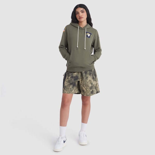 Los Angeles Rams Nike Women's 2025 Salute to Service Sideline Standard Issue Dri-FIT Hoodie - Olive