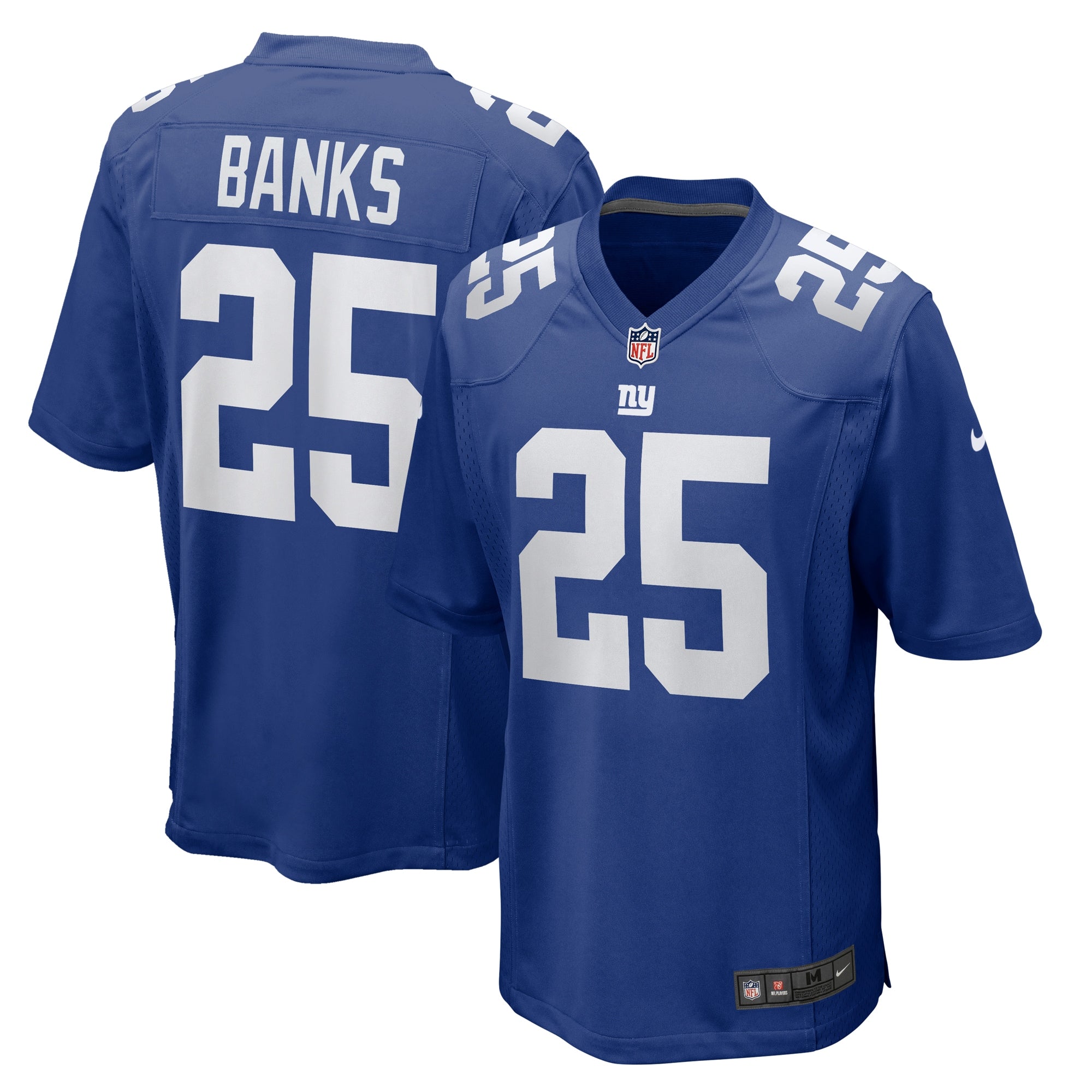 Deonte Banks New York Giants Nike  Game Jersey -  White/Royal