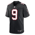 Michael Penix Jr. Atlanta Falcons Nike Throwback Game Jersey -  Black/Red/White