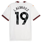 Julián Álvarez Manchester City Puma 2023/24 Away Replica Player Jersey - White