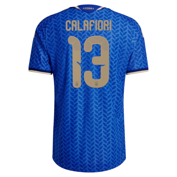 Riccardo Calafiori Italy National Team adidas 2026 Home Authentic Jersey - Blue