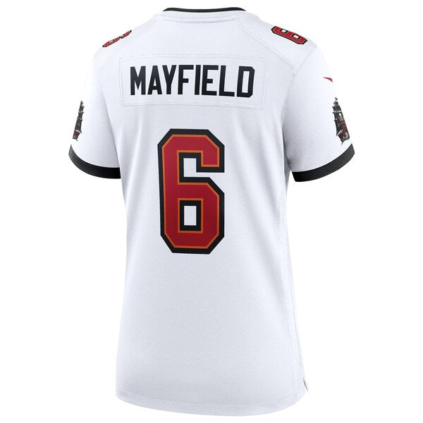 Baker Mayfield Tampa Bay Buccaneers Nike Women's 50th Season White Game Jersey - White/Red