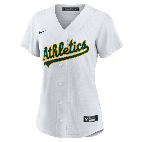 Athletics Nike Women's #1 Bride Home Replica Jersey - White