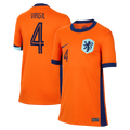 Virgil van Dijk Netherlands National Team Nike Youth 2024 Home Replica Jersey - Orange