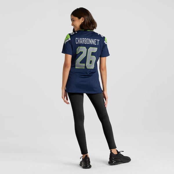 Zach Charbonnet Seattle Seahawks Nike Women's Team Game Jersey -  College Navy/Navy