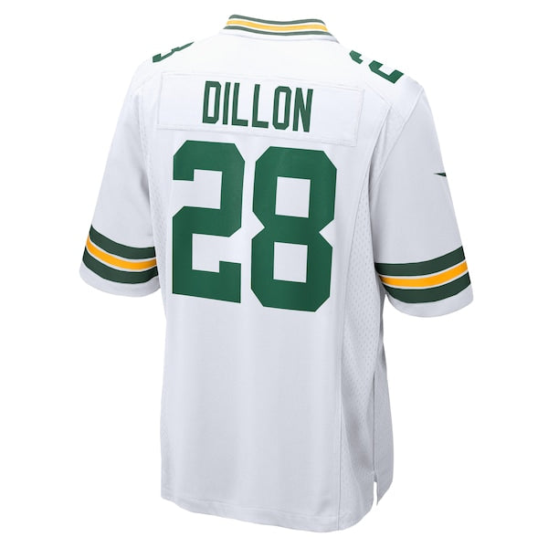 AJ Dillon Green Bay Packers Nike Game Player Jersey - White/Green