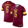 Jayden Daniels Washington Commanders Nike Team Legend Player Performance Top - Burgundy/Black