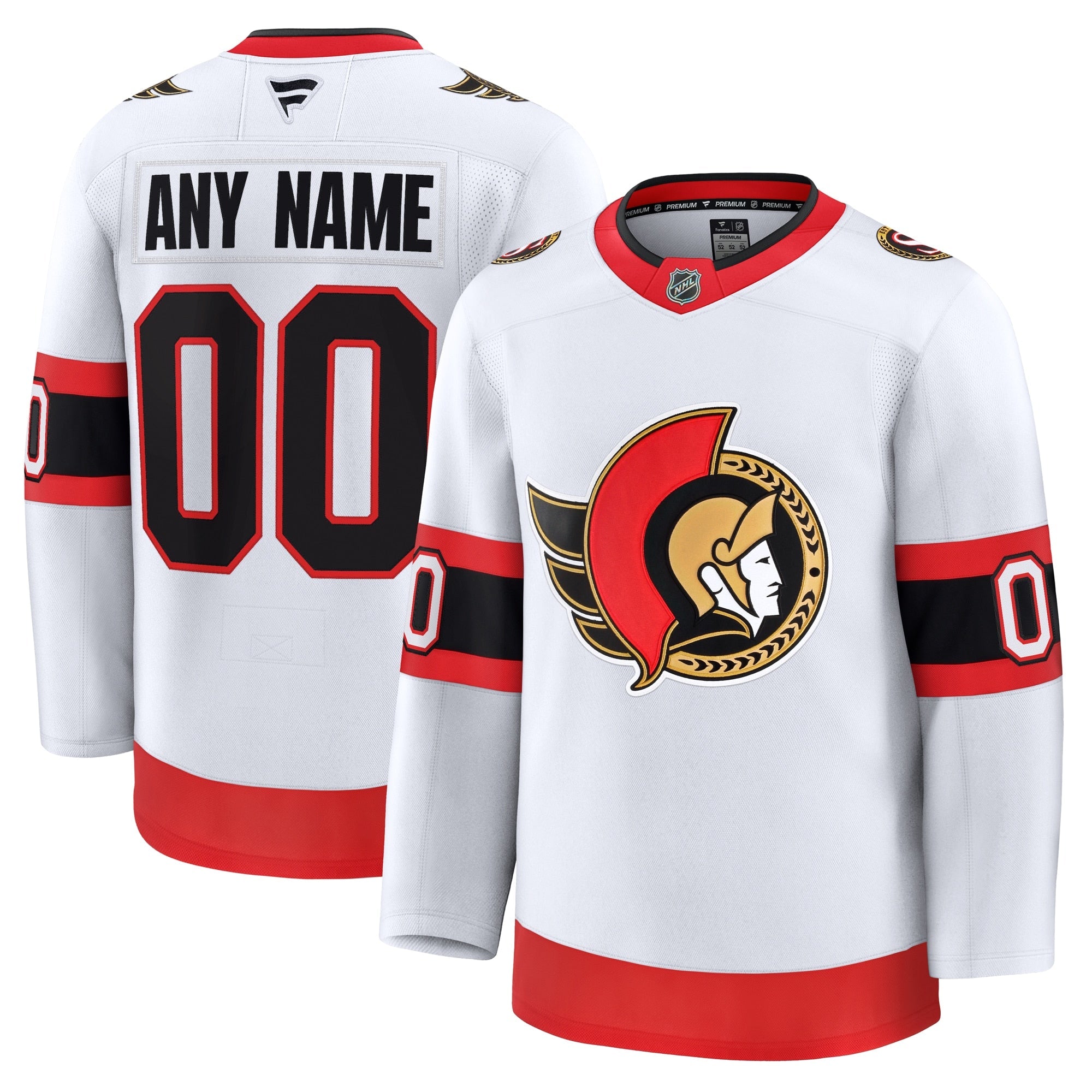 Ottawa Senators  Home Premium Custom Jersey - Black/White