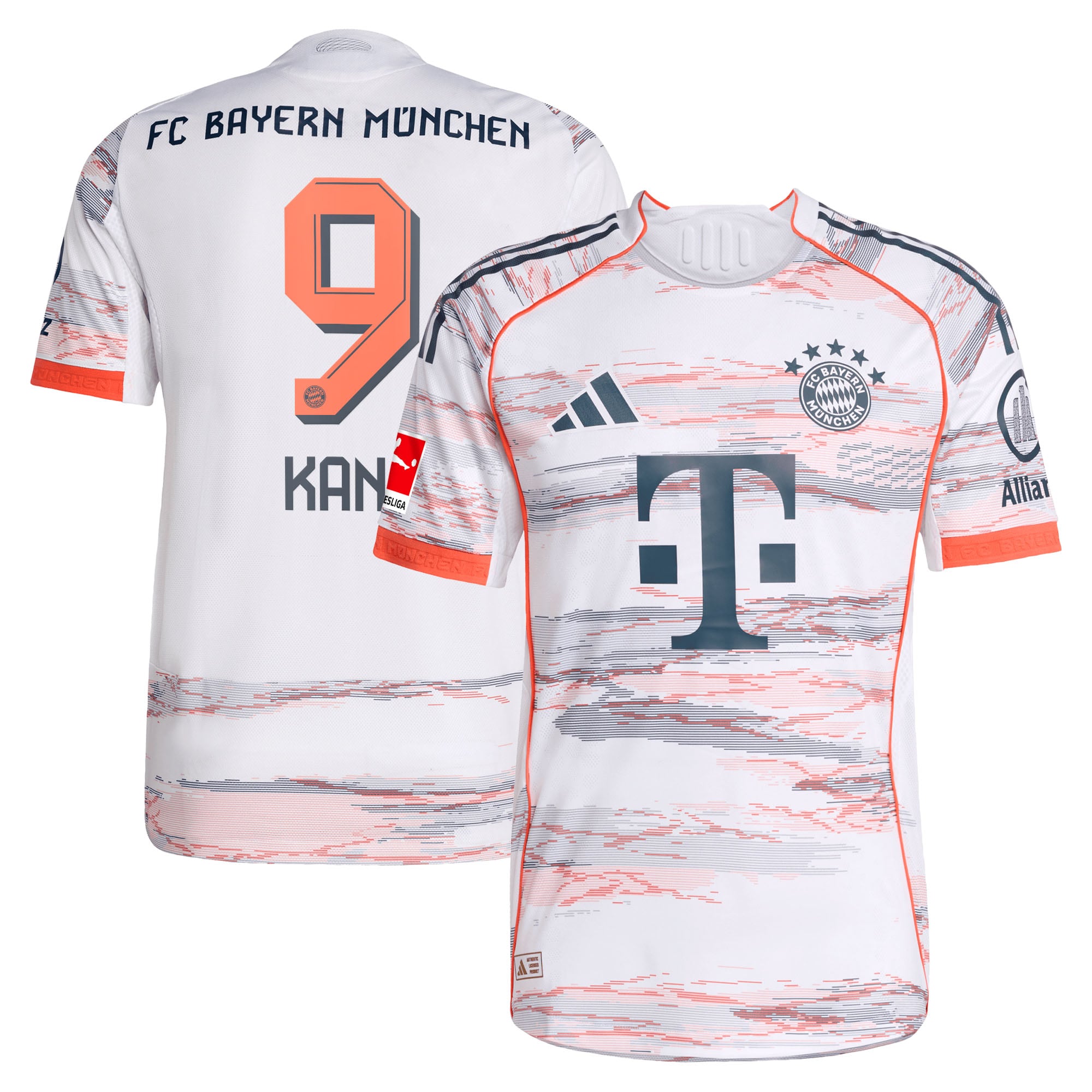 Harry Kane Bayern Munich adidas 2025/26 Home Authentic Jersey - Red/White