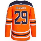 Leon Draisaitl Edmonton Oilers adidas Home Authentic Pro Player - Jersey - Orange