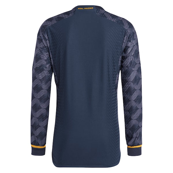 Los Merengues adidas 2023/24 Away Long Sleeve Replica Jersey - Navy