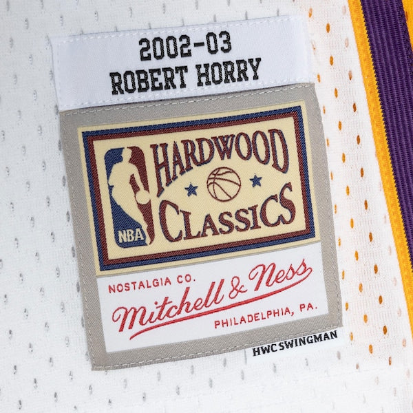Robert Horry Los Angeles Lakers 2001/02 Hardwood Classics Swingman Jersey - White
